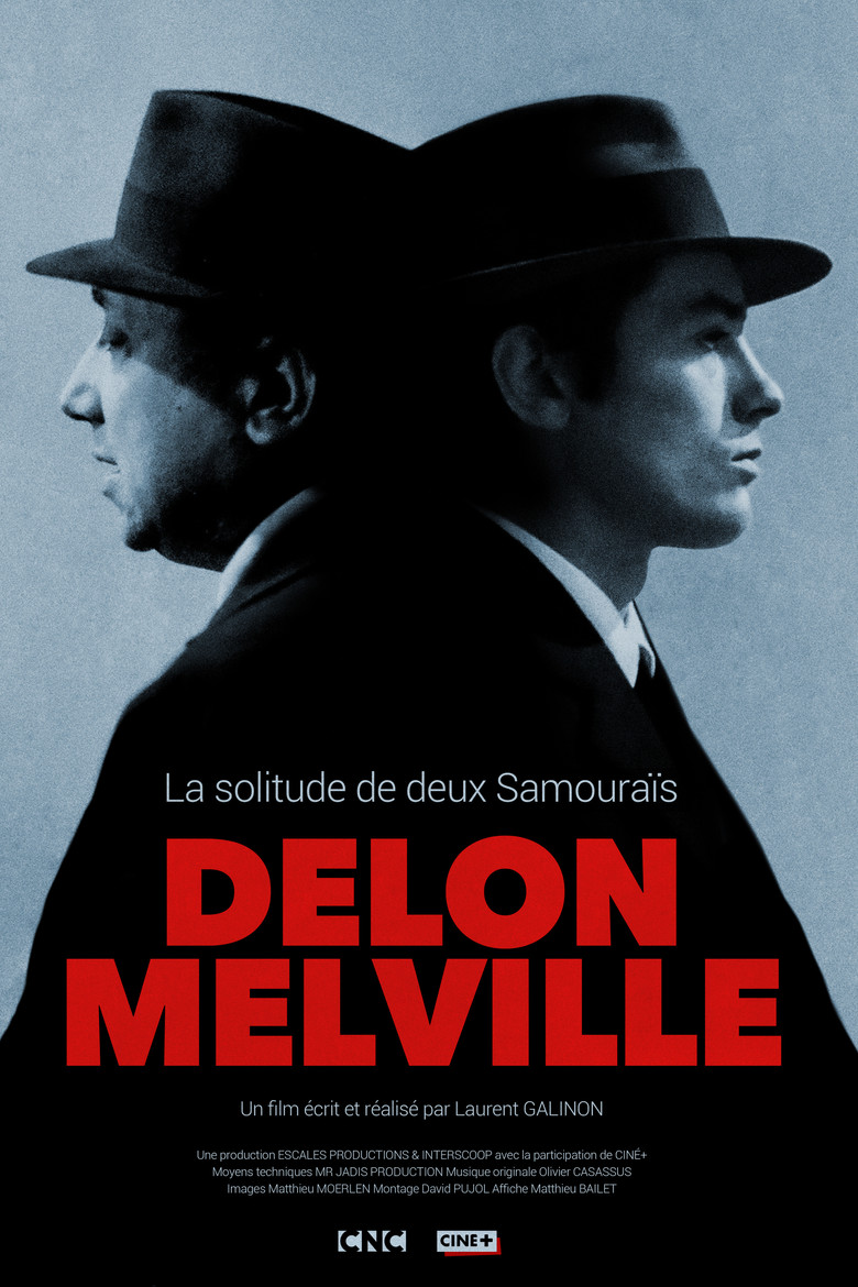 affiche du film Delon-Melville, la solitude de deux samouraïs
