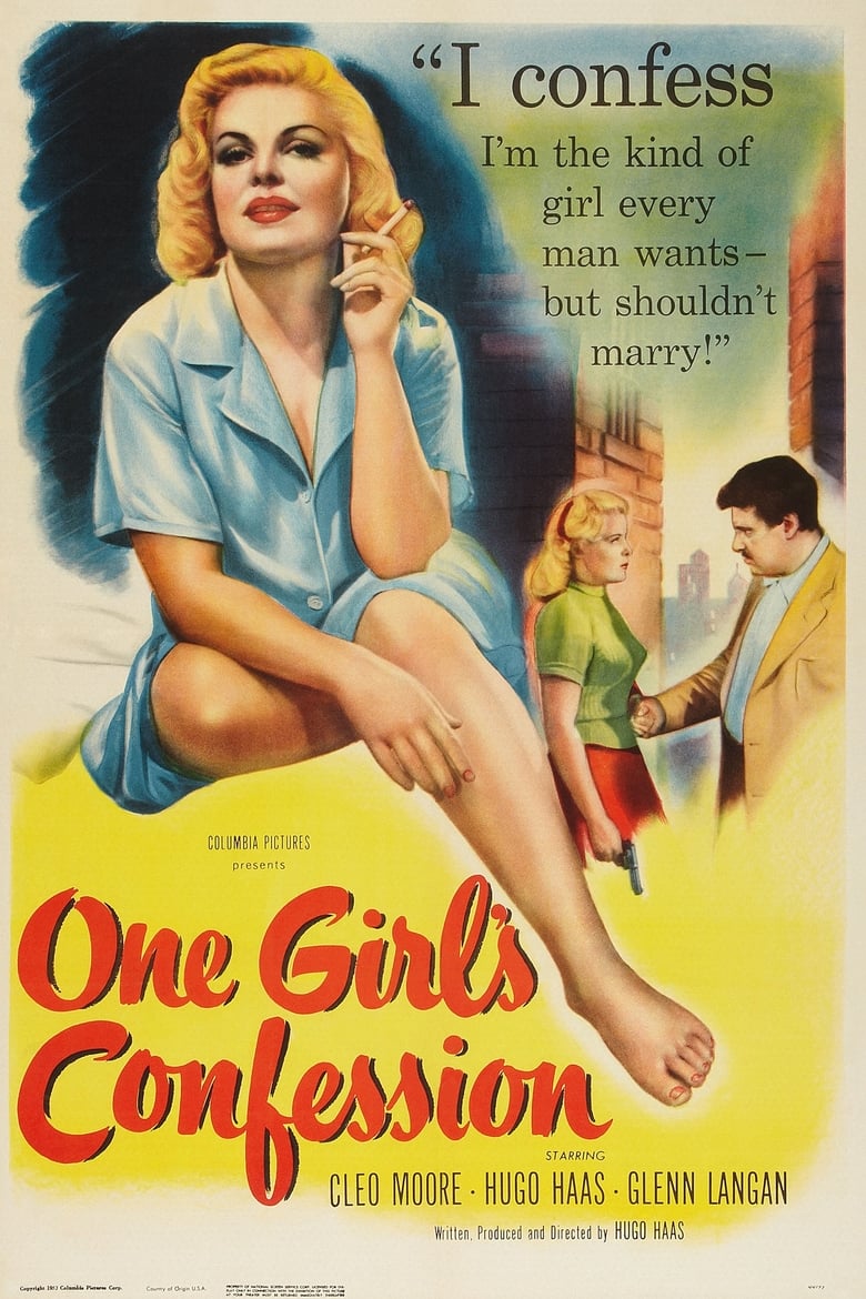 affiche du film One Girl's Confession