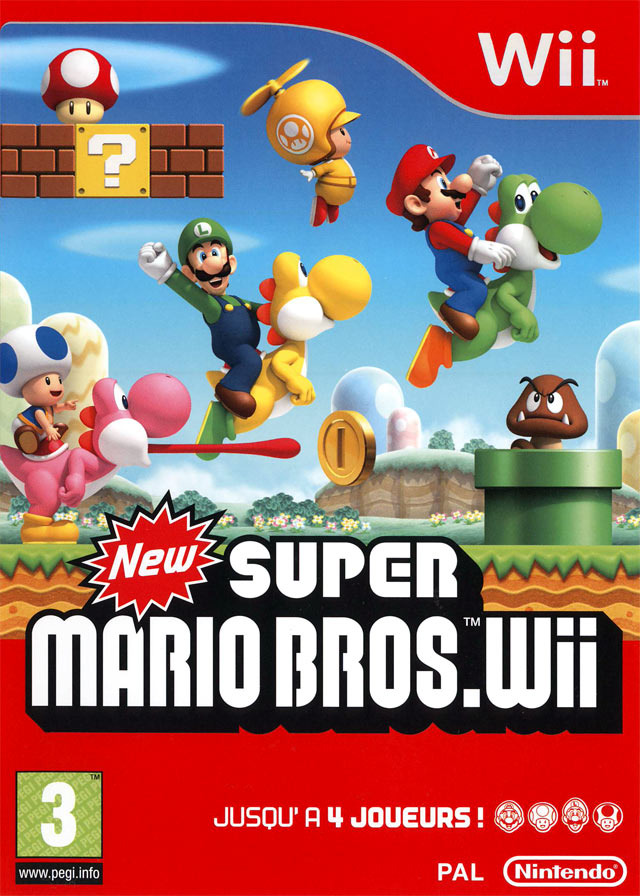 jaquette du jeu vidéo New Super Mario Bros. Wii