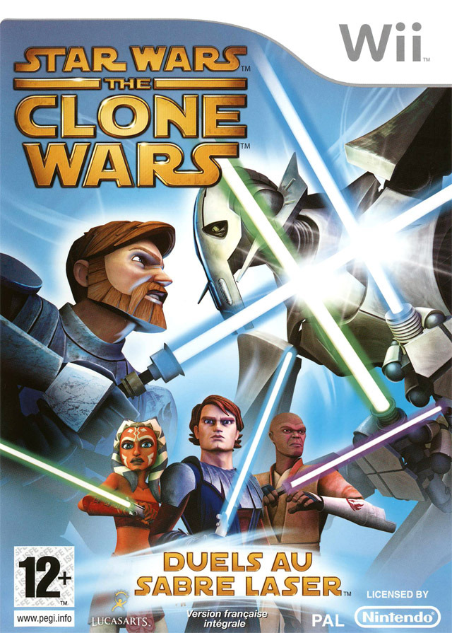jaquette du jeu vidéo Star Wars : The Clone Wars - Duels au Sabre Laser