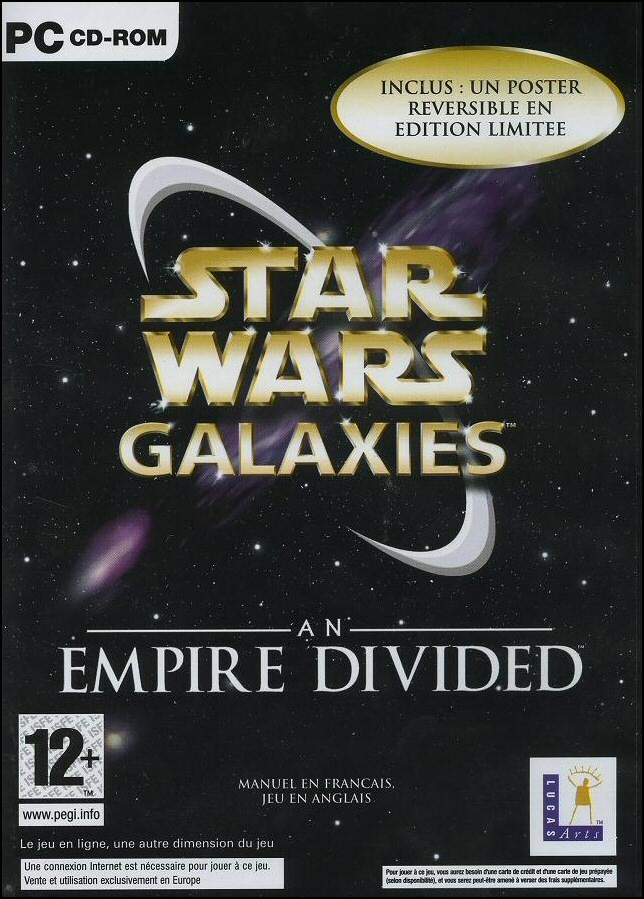 jaquette du jeu vidéo Star Wars: Galaxies - An Empire Divided