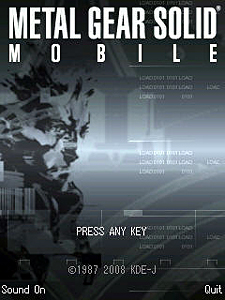 jaquette du jeu vidéo Metal Gear Solid Mobile