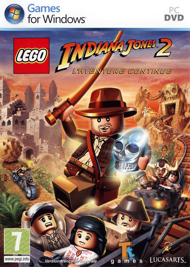 jaquette du jeu vidéo Lego Indiana Jones 2 : L'Aventure Continue