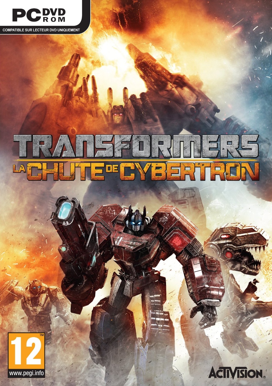 jaquette du jeu vidéo Transformers : La Chute de Cybertron