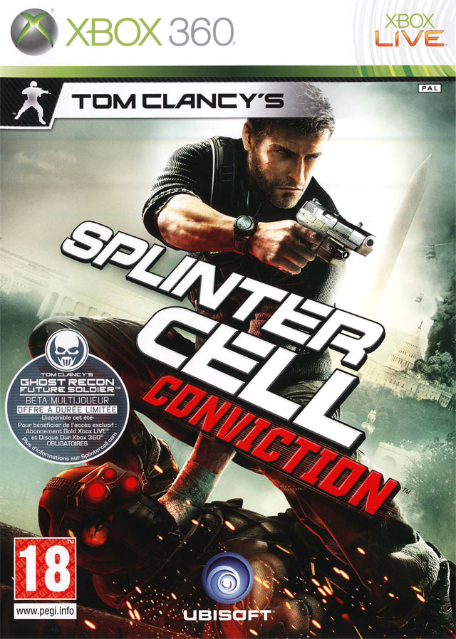 jaquette du jeu vidéo Tom Clancy's Splinter Cell Conviction