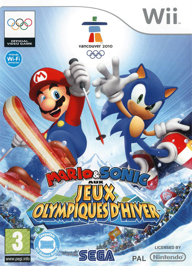 jaquette du jeu vidéo Mario & Sonic aux Jeux Olympiques d'Hiver