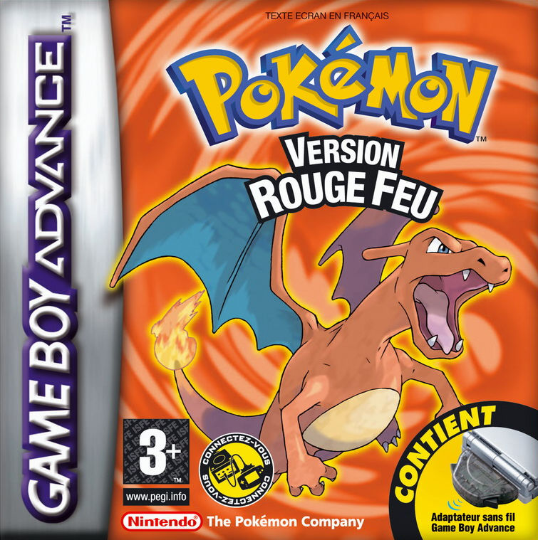 jaquette du jeu vidéo Pokémon Version Rouge Feu