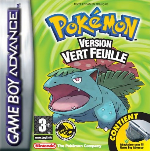 jaquette du jeu vidéo Pokémon Version Vert Feuille