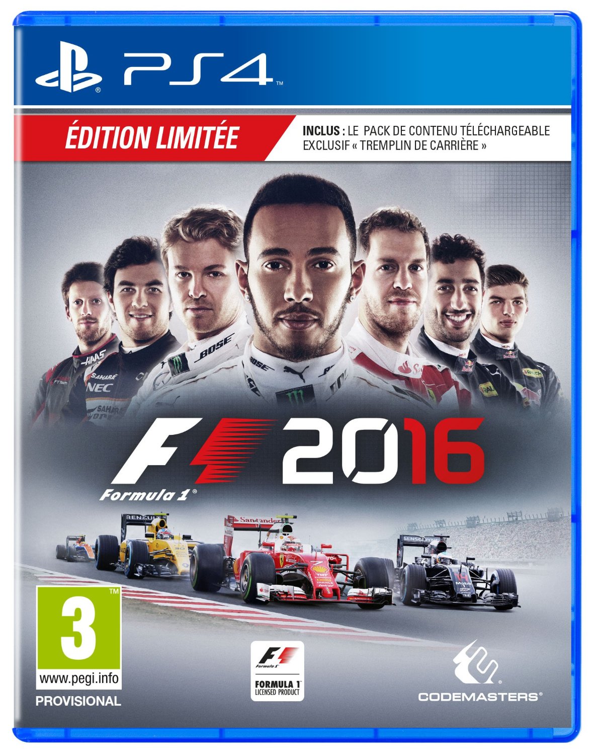 jaquette du jeu vidéo F1 2016