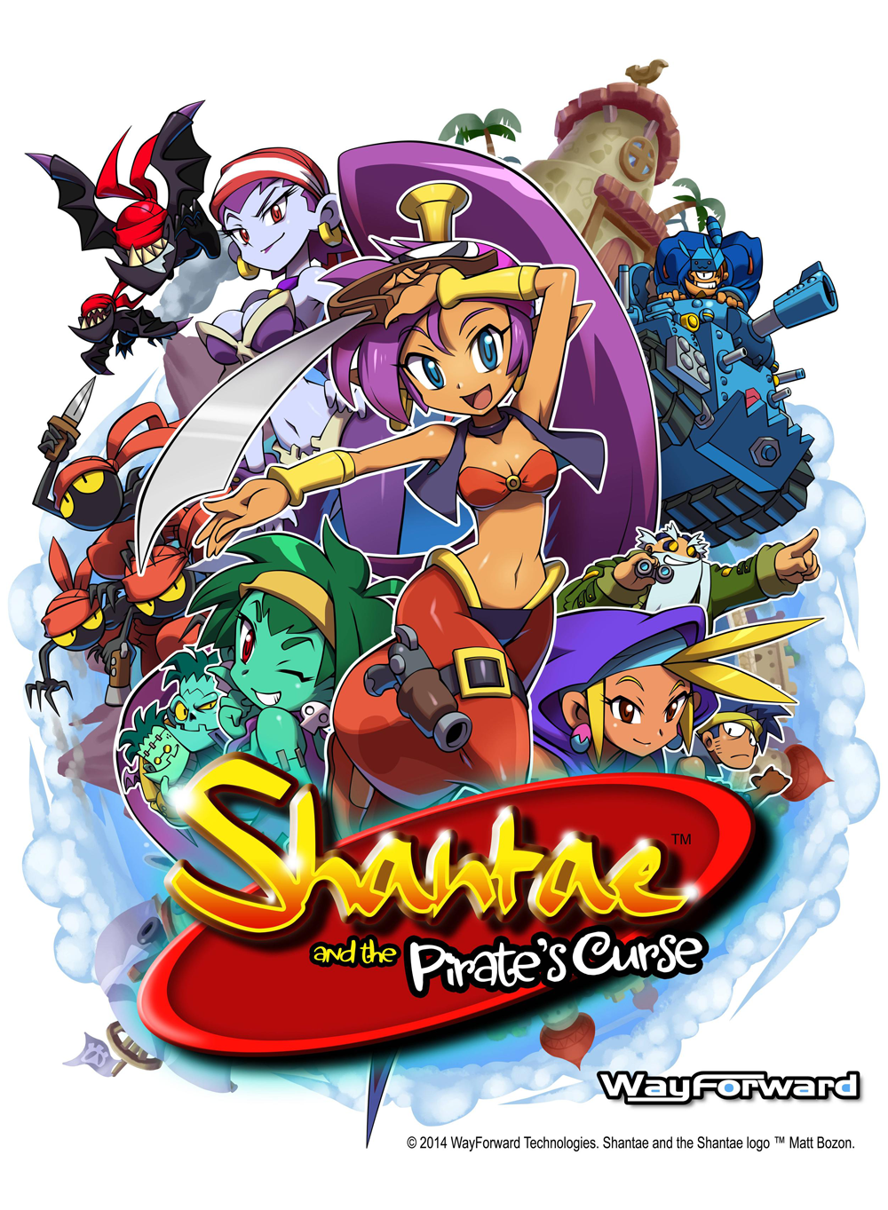 jaquette du jeu vidéo Shantae and the Pirate's Curse