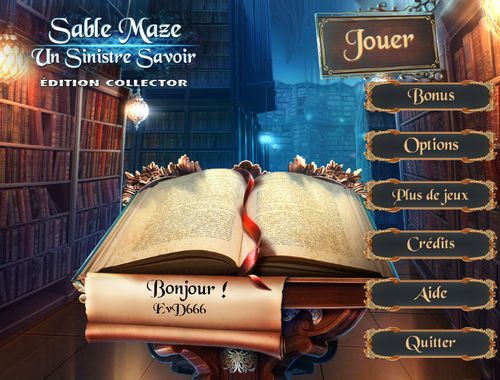 jaquette du jeu vidéo Sable Maze 6 : Un Sinistre Savoir