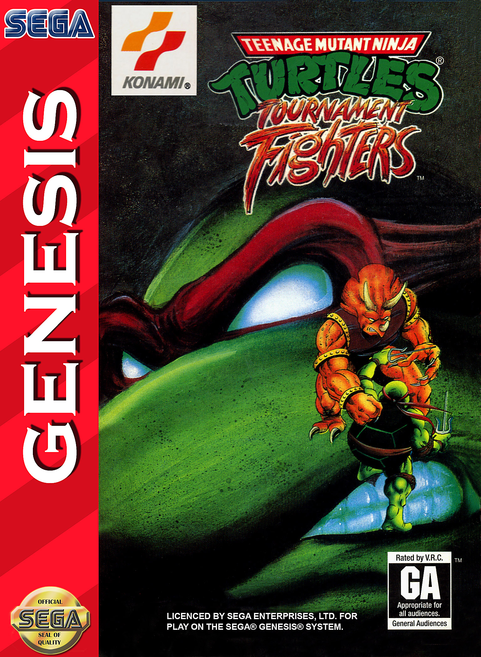 jaquette du jeu vidéo Teenage Mutant Hero Turtles: Tournament Fighters
