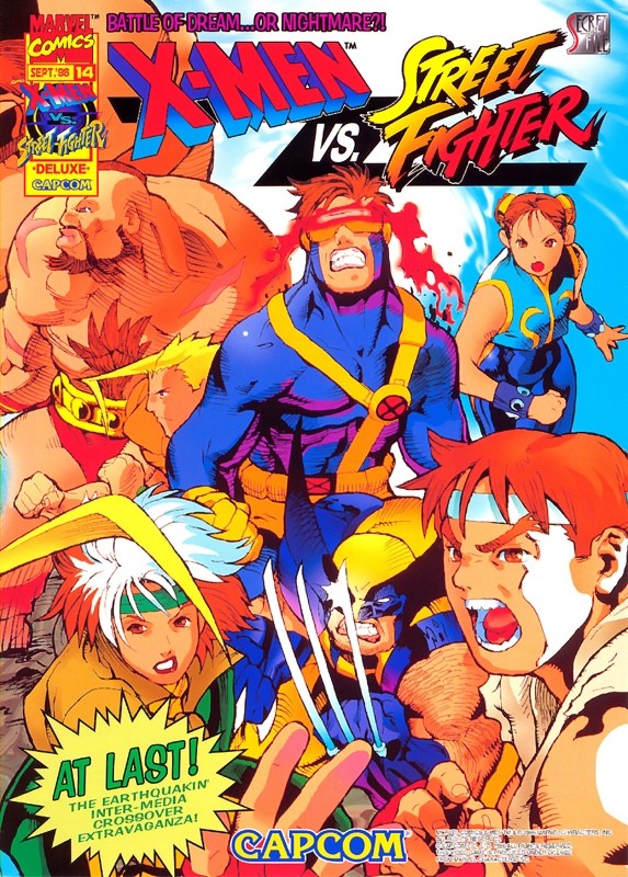 jaquette du jeu vidéo X-men Vs Street Fighter