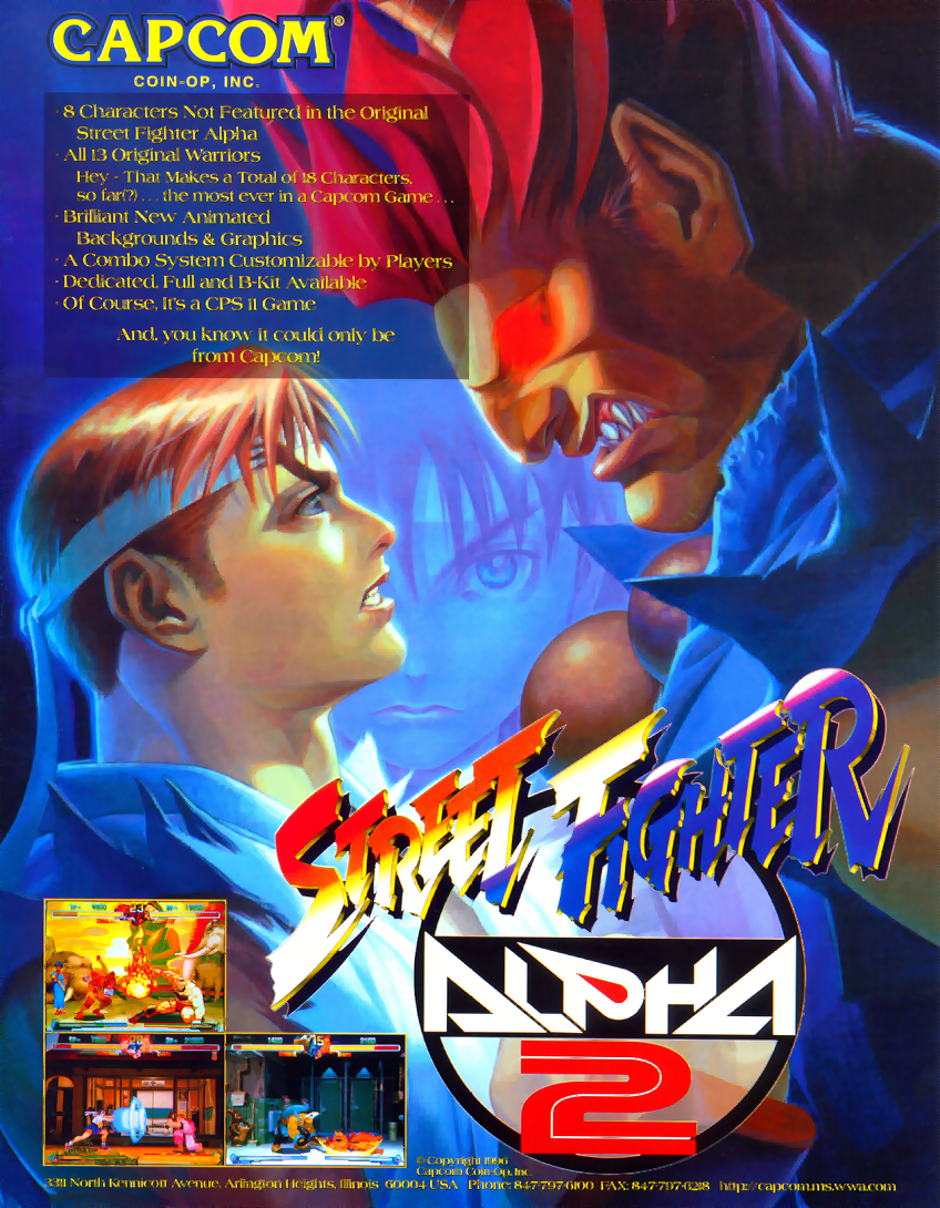 jaquette du jeu vidéo Street Fighter Alpha 2