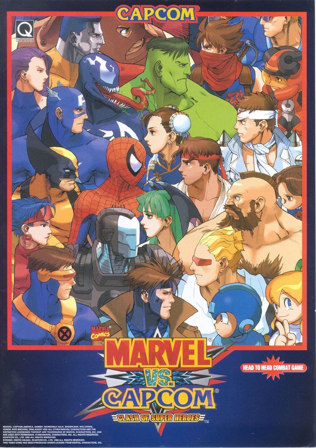jaquette du jeu vidéo Marvel vs. Capcom: Clash of Super Heroes