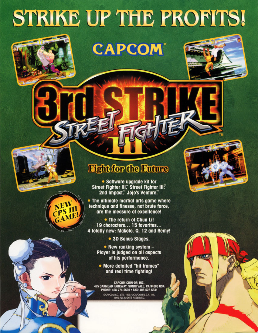 jaquette du jeu vidéo Street Fighter III: 3rd Strike - Fight for the Future