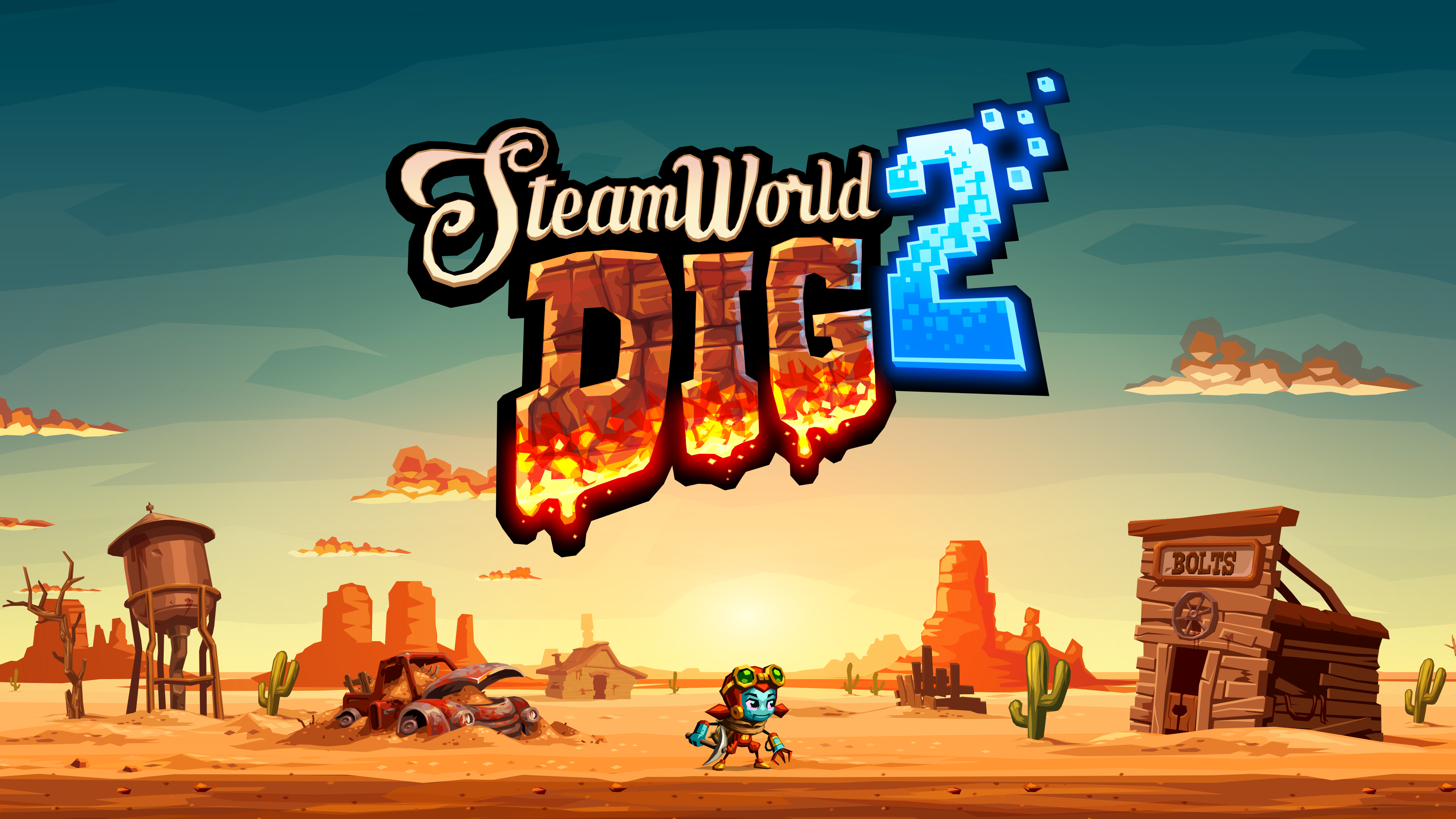 jaquette du jeu vidéo SteamWorld Dig 2