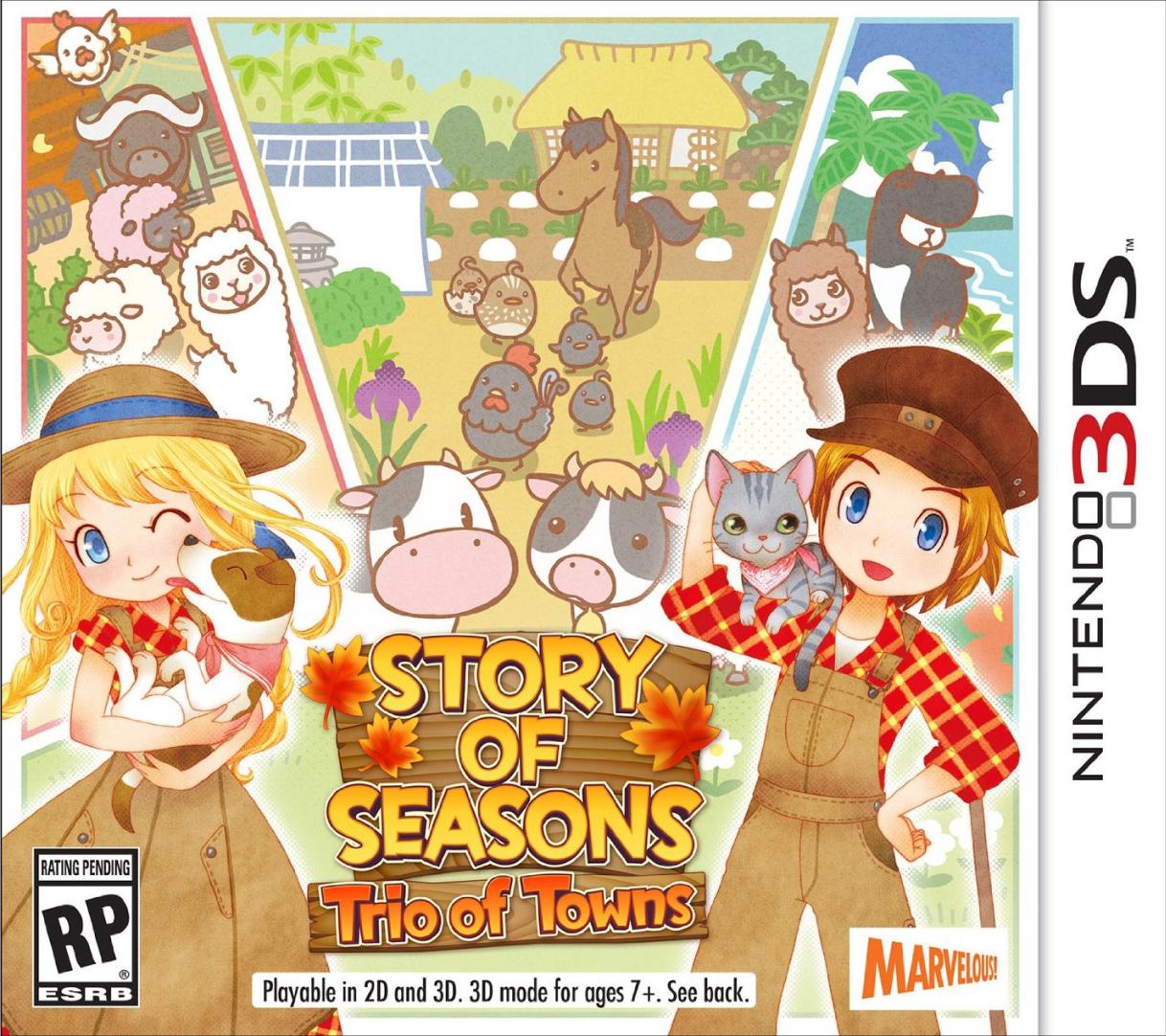 jaquette du jeu vidéo Story of Seasons: Trio of Towns