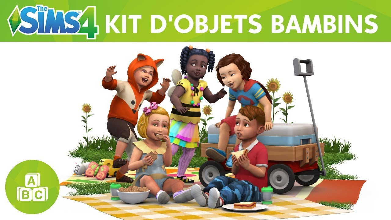 jaquette du jeu vidéo Les Sims 4 : Kit d'Objets Bambins