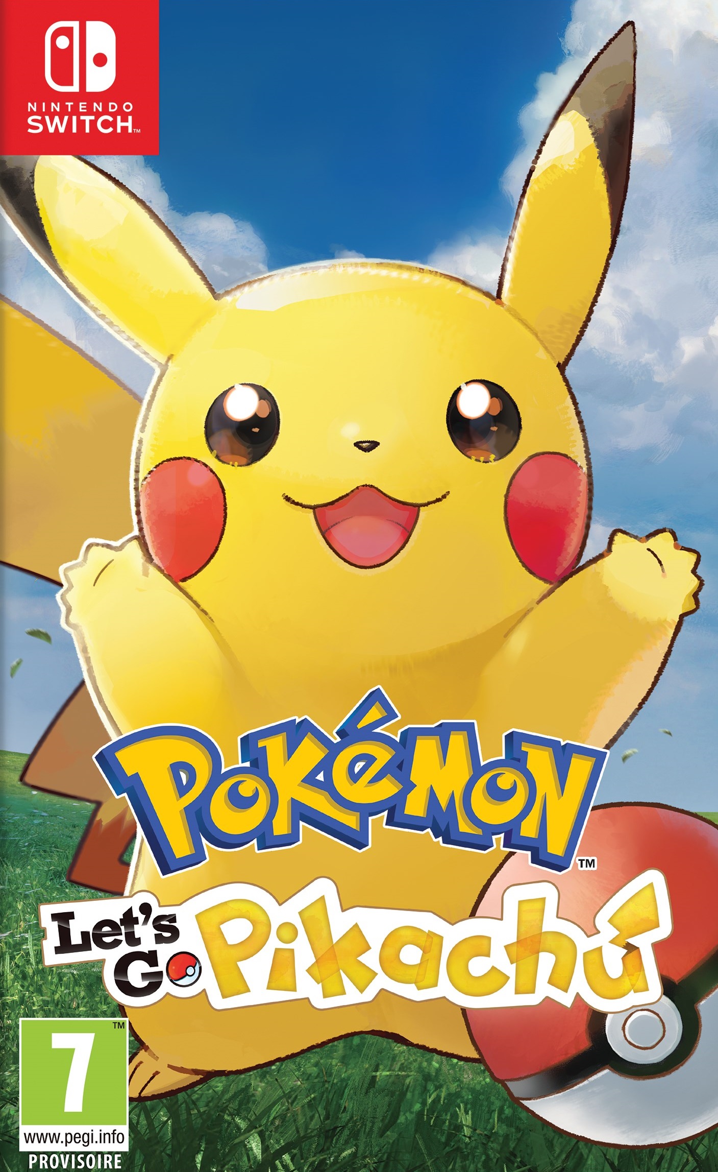 jaquette du jeu vidéo Pokémon Let's Go, Pikachu