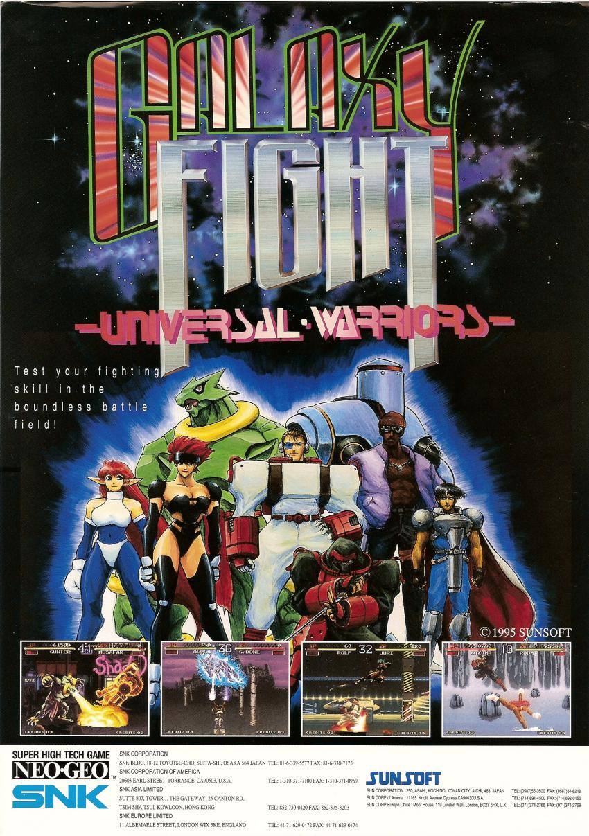 jaquette du jeu vidéo Galaxy Fight: Universal Warriors