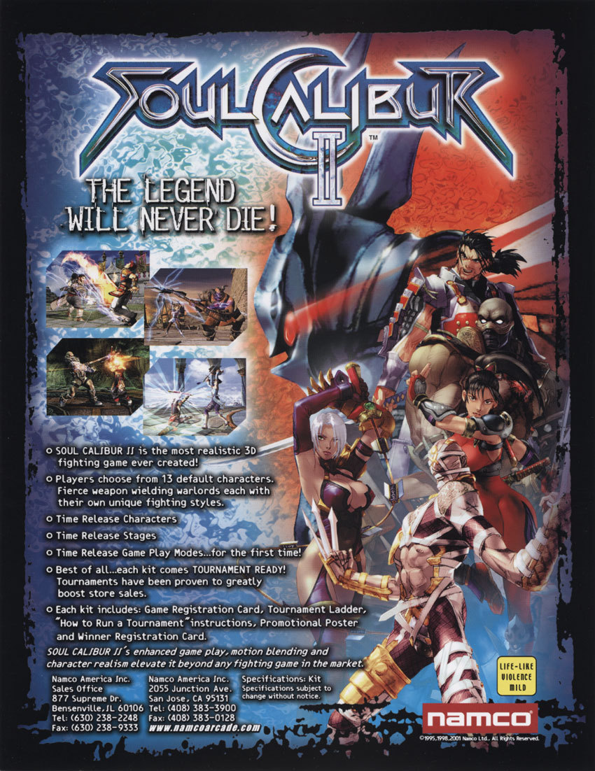 jaquette du jeu vidéo SoulCalibur II