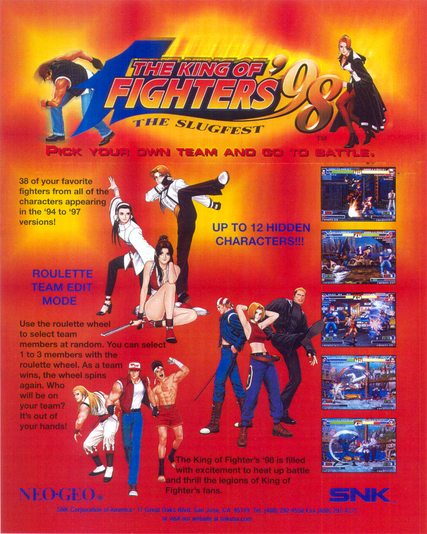 jaquette du jeu vidéo The King of Fighters '98: The Slugfest