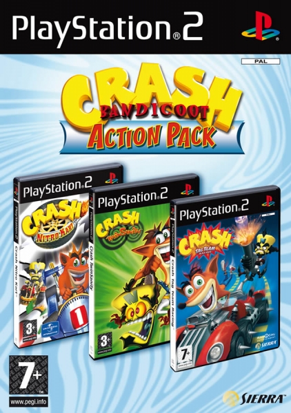 jaquette du jeu vidéo Crash Bandicoot Action Pack