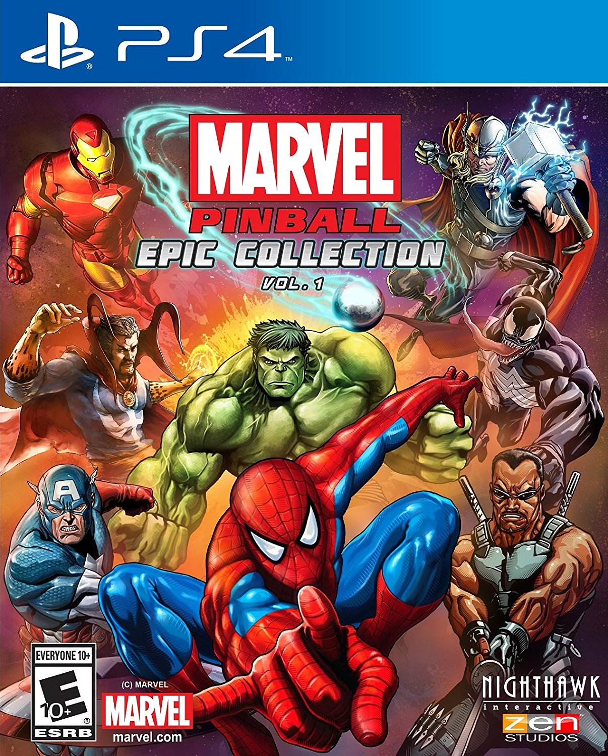 jaquette du jeu vidéo Marvel Pinball Epic Collection Vol.1