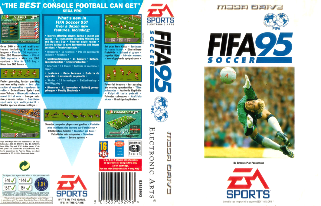 jaquette du jeu vidéo FIFA Soccer 95