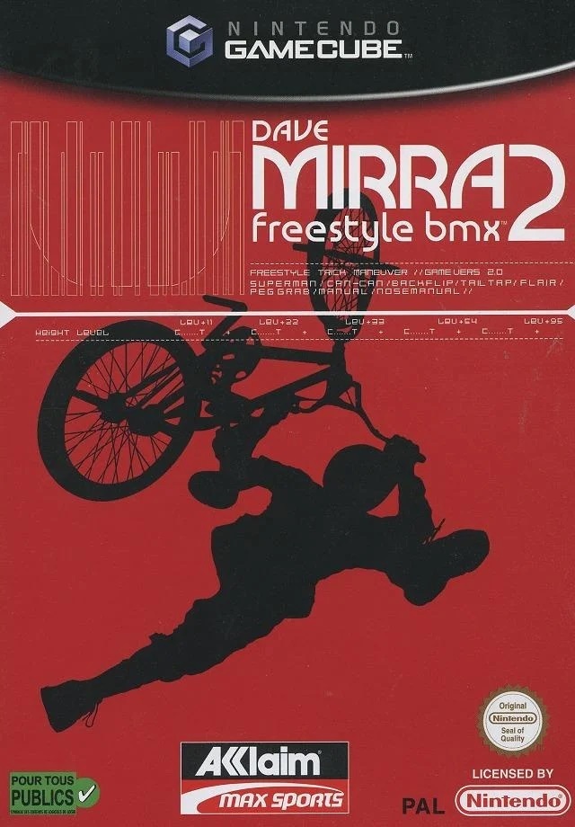 jaquette du jeu vidéo Dave Mirra Freestyle BMX 2