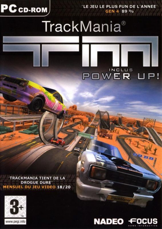 jaquette du jeu vidéo TrackMania : Power Up !