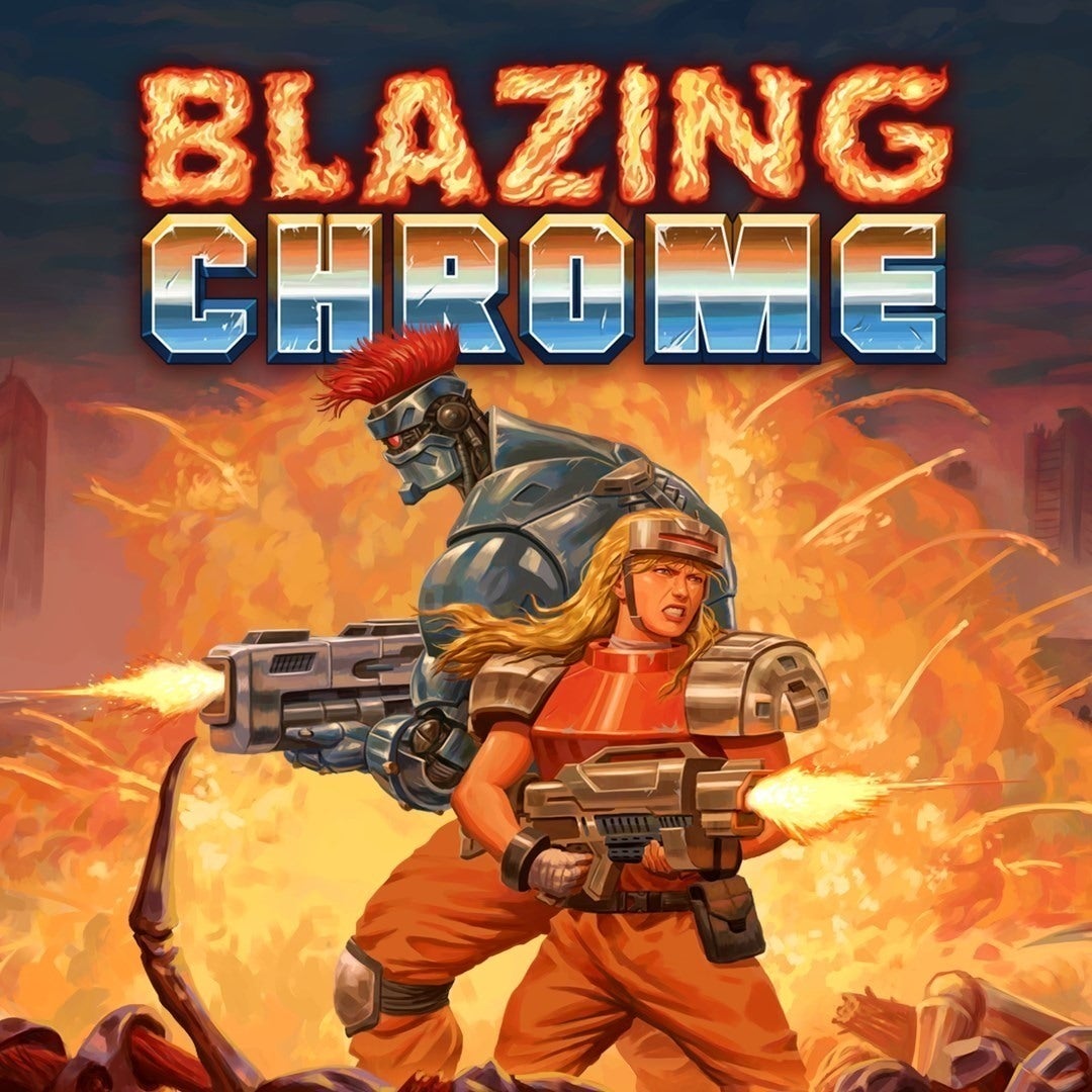 jaquette du jeu vidéo Blazing Chrome