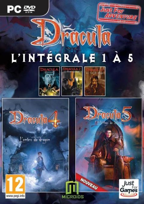 jaquette du jeu vidéo Dracula l' Intégrale 1 à 5