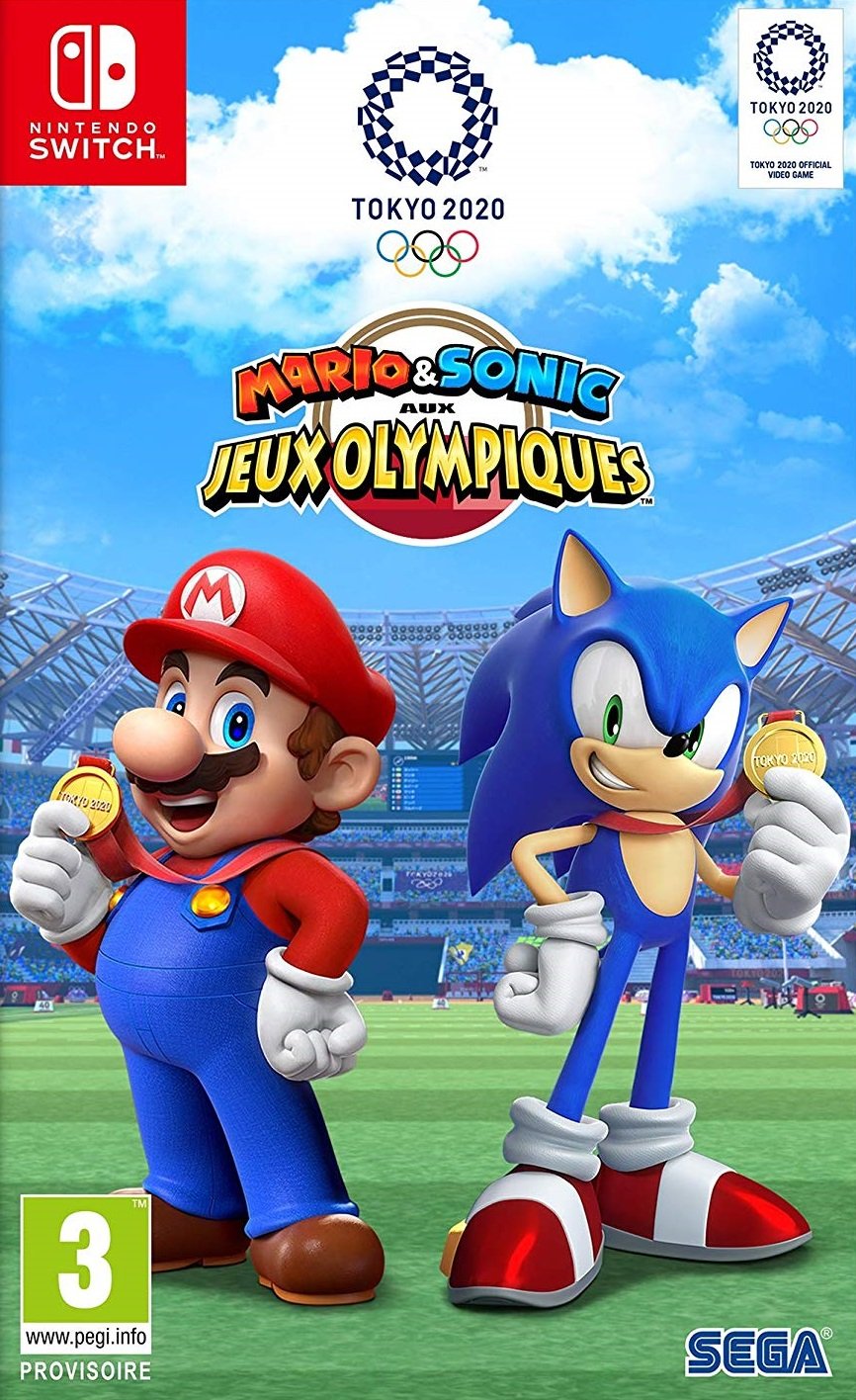 jaquette du jeu vidéo Mario et Sonic aux Jeux Olympiques de Tokyo 2020