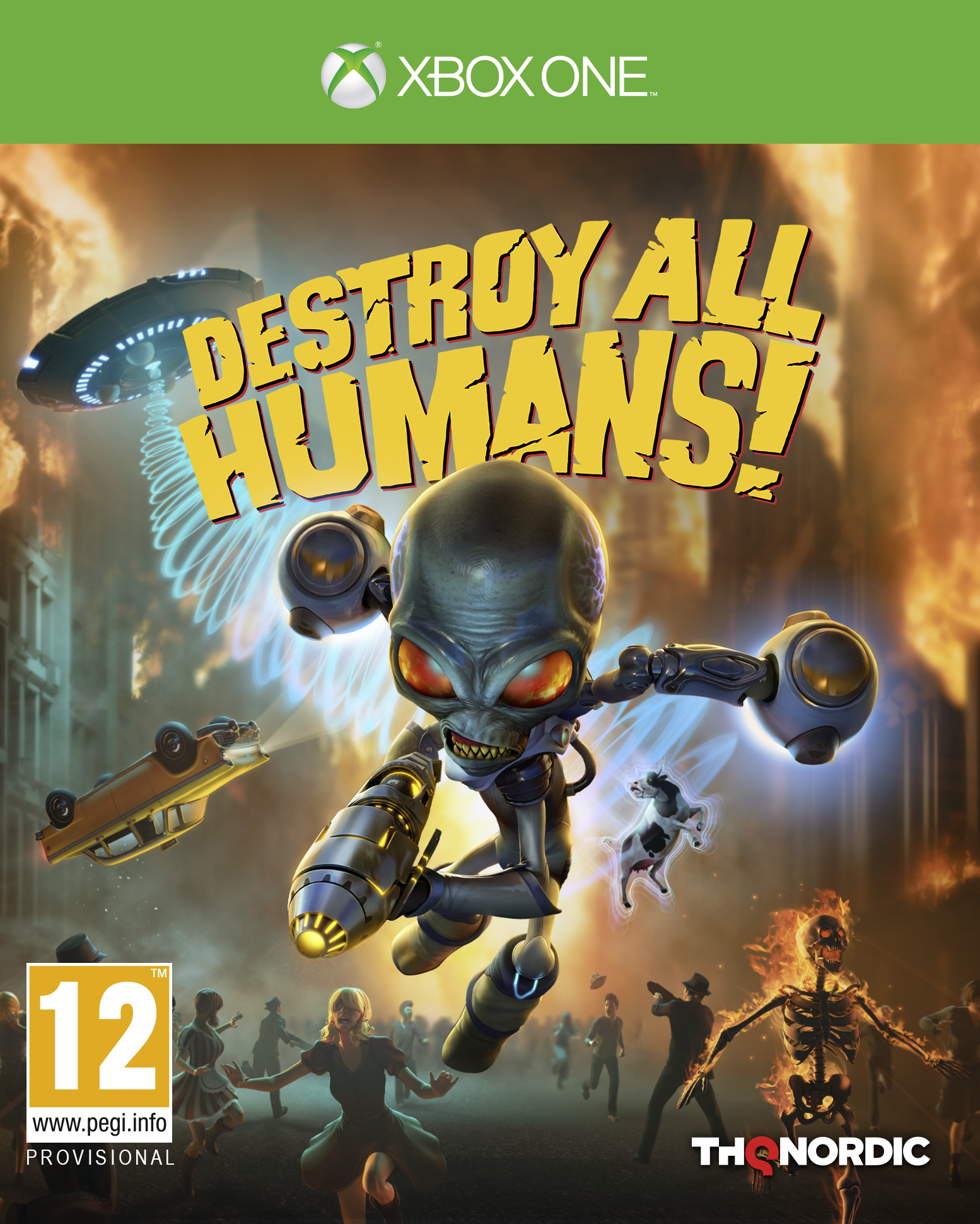 jaquette du jeu vidéo Destroy All Humans! - Remake