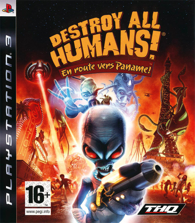 jaquette du jeu vidéo Destroy All Humans ! En Route Vers Paname !