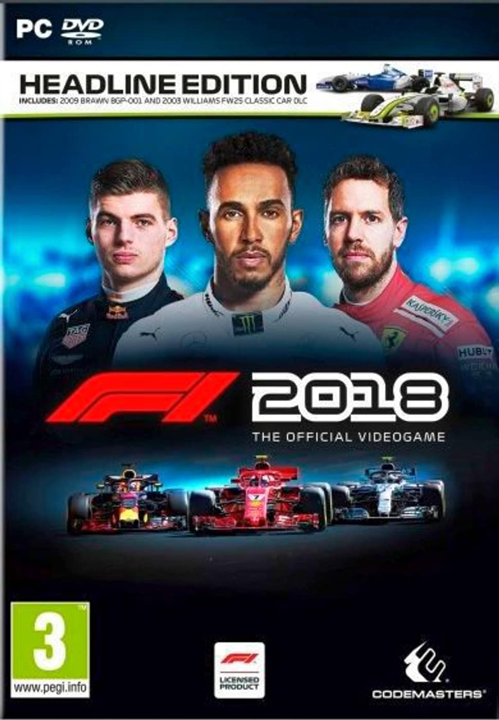 jaquette du jeu vidéo F1 2018