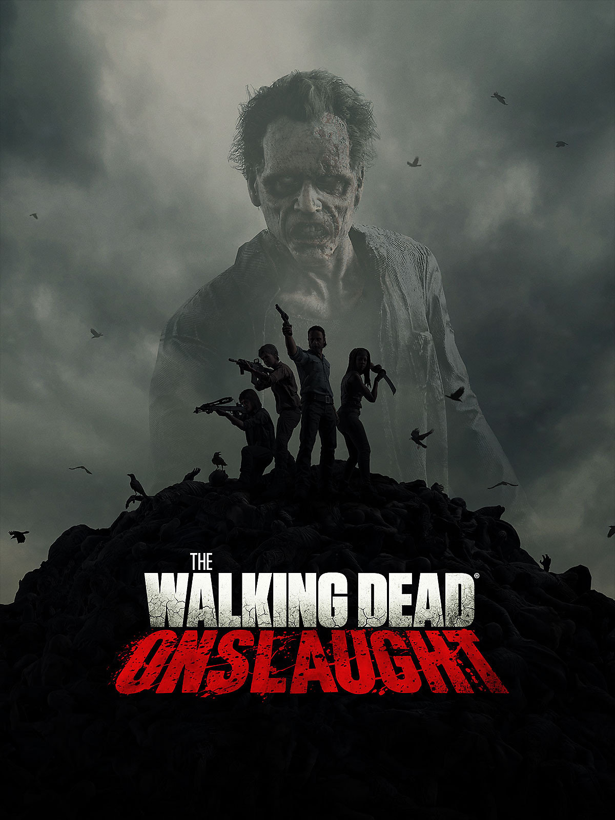 jaquette du jeu vidéo The Walking Dead Onslaught
