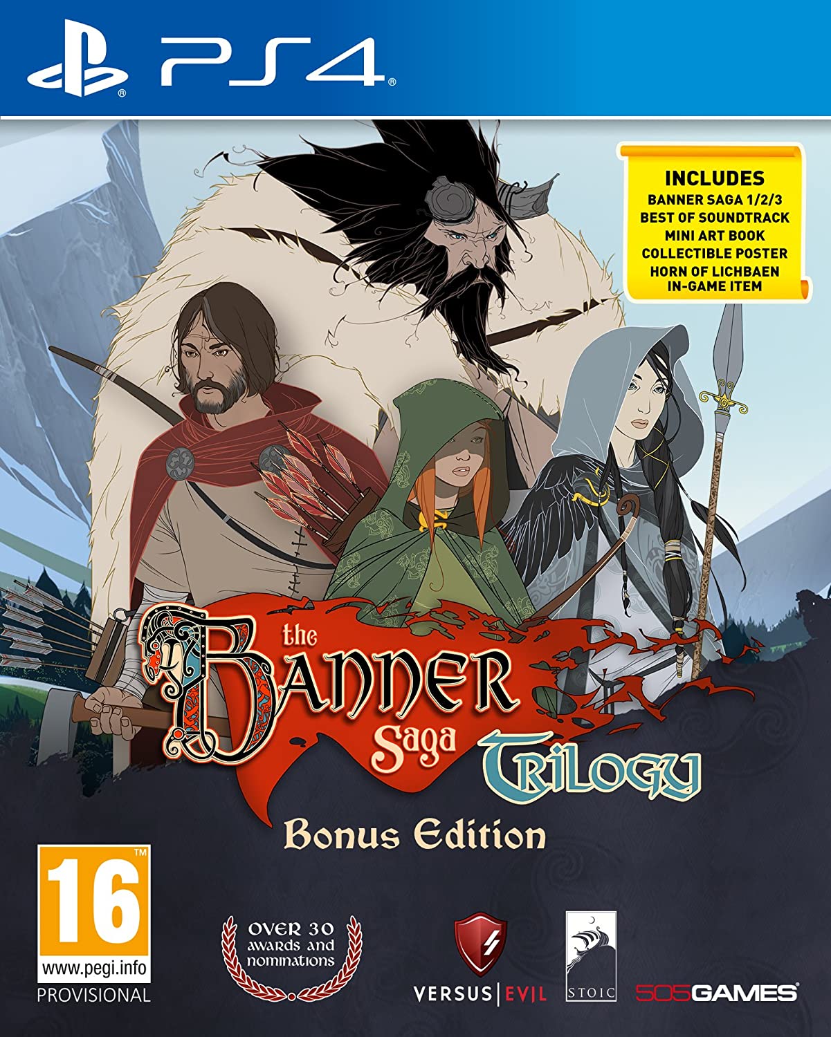 jaquette du jeu vidéo The Banner Saga Trilogy