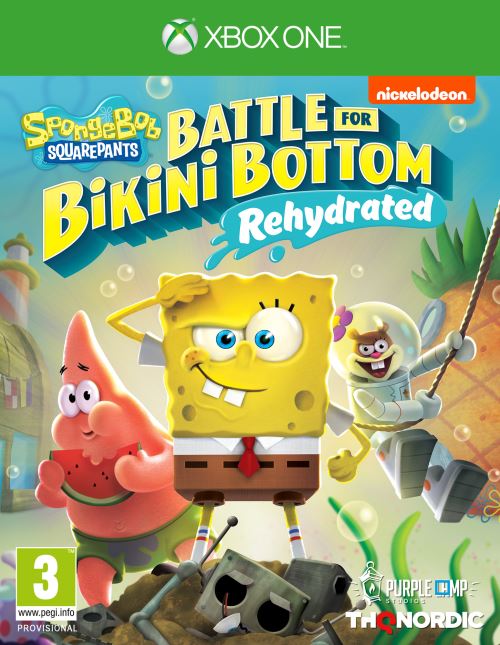jaquette du jeu vidéo Bob l’Éponge : Battle for Bikini Bottom - Rehydrated