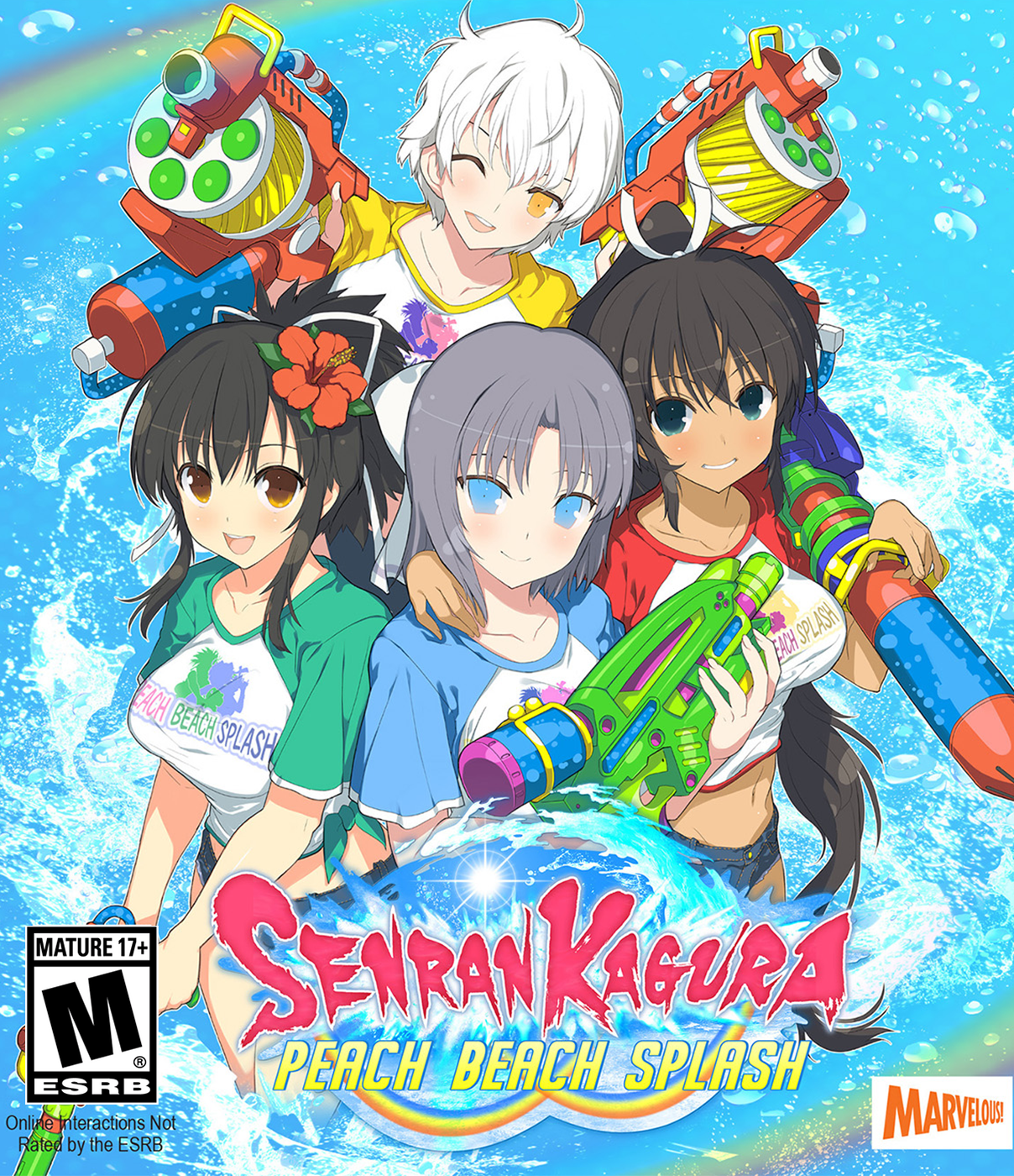 jaquette du jeu vidéo Senran Kagura: Peach Beach Splash