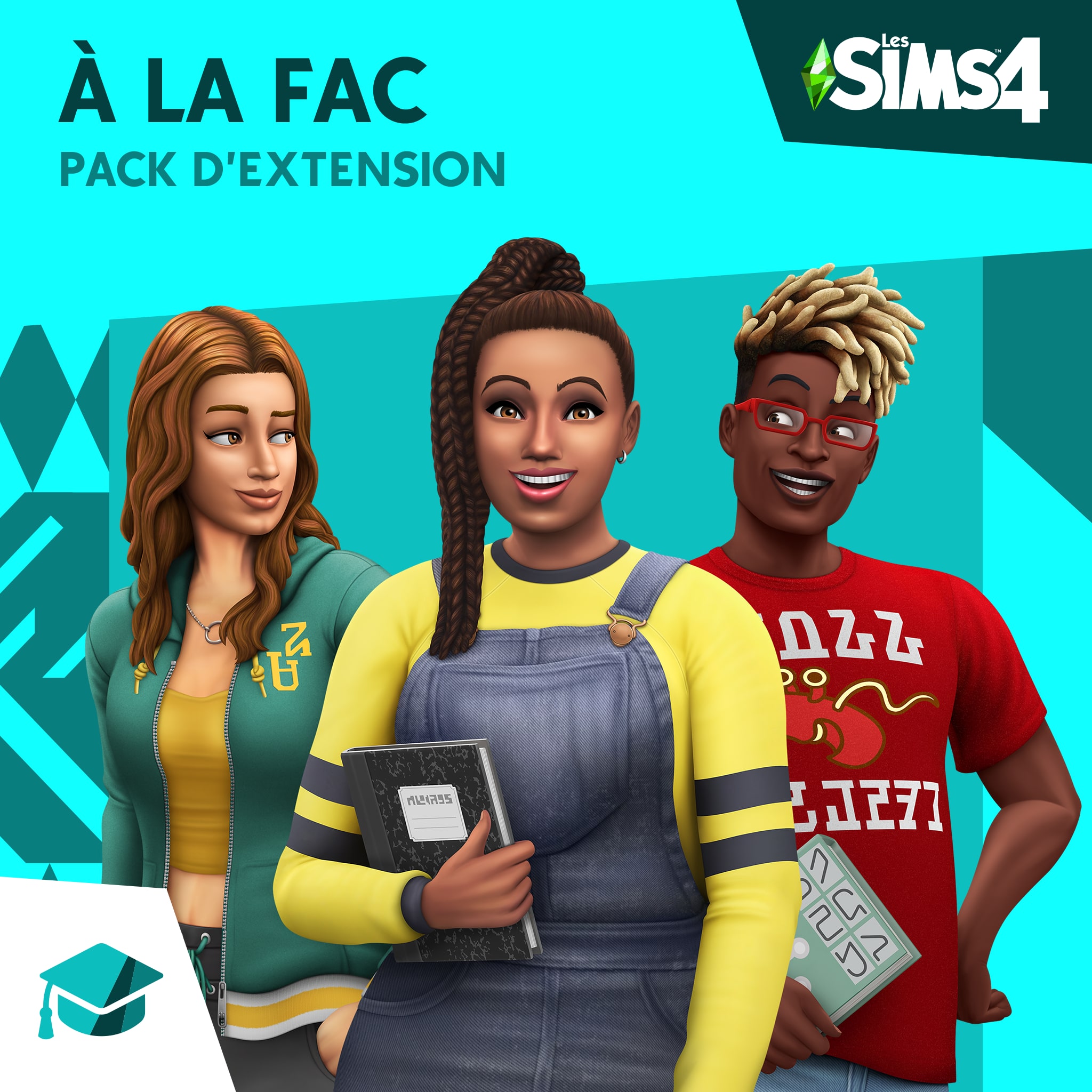 jaquette du jeu vidéo Les Sims 4 : À la fac