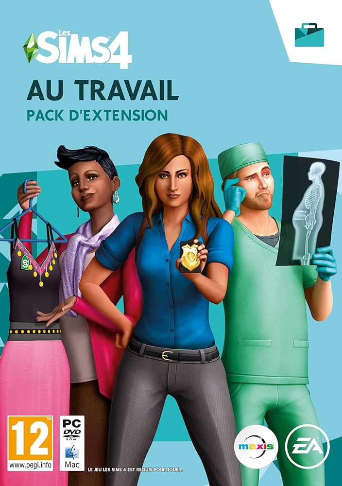 jaquette du jeu vidéo Les Sims 4 : Au Travail