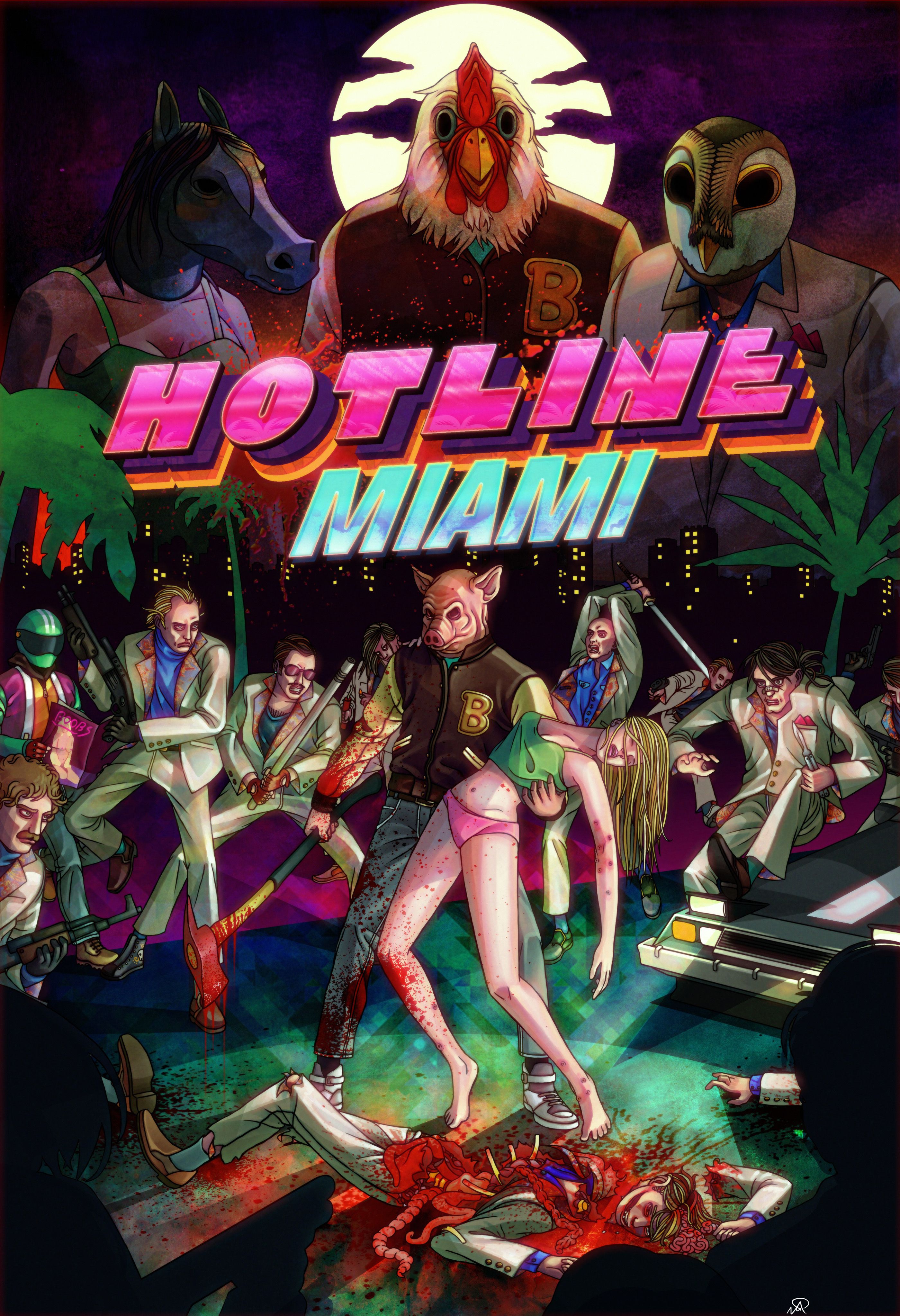 jaquette du jeu vidéo Hotline Miami