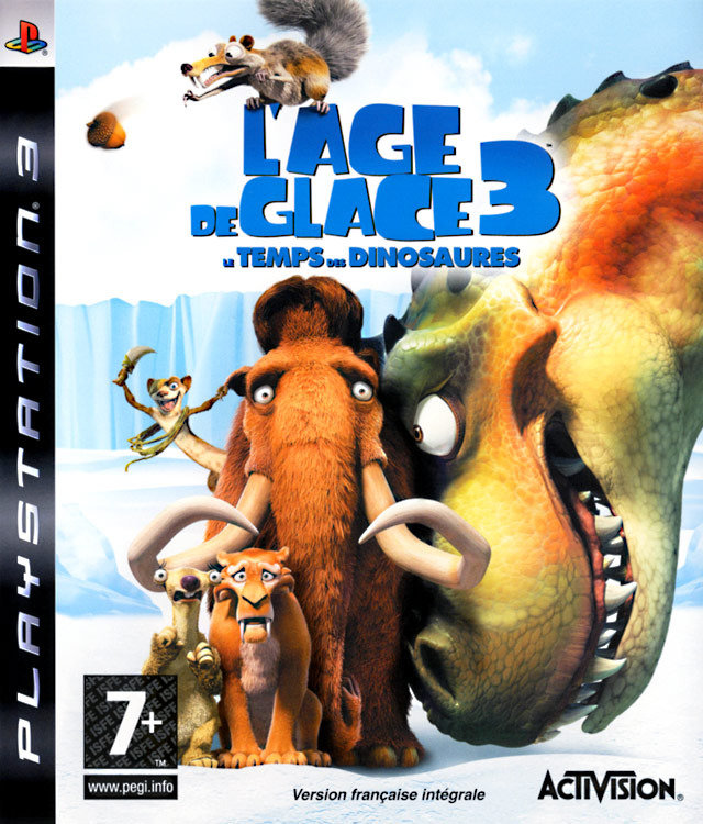 jaquette du jeu vidéo L'Age de Glace 3 : Le Temps des Dinosaures