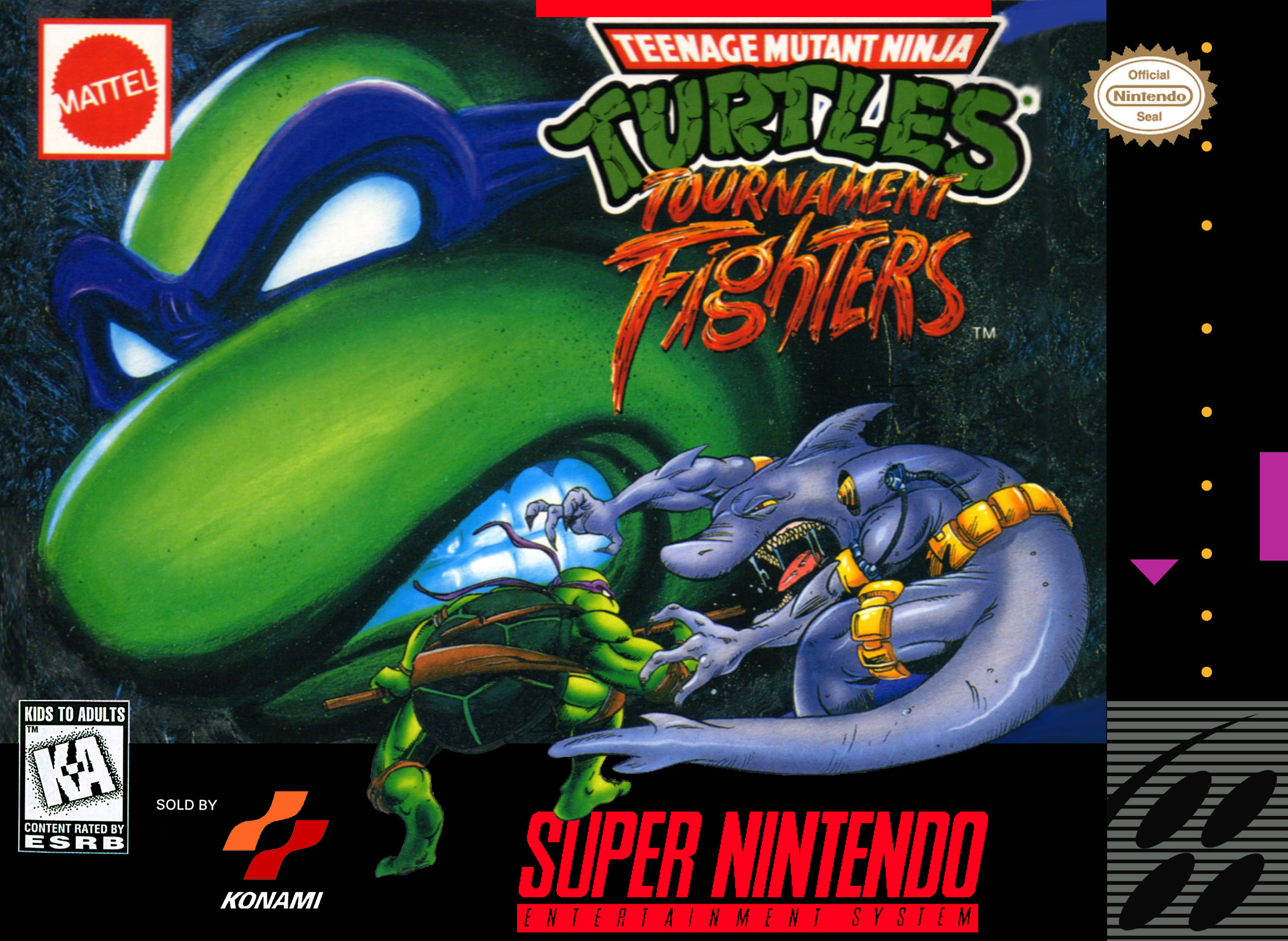 jaquette du jeu vidéo Teenage Mutant Hero Turtles: Tournament Fighters
