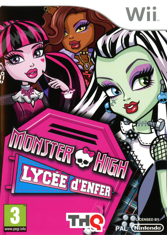 jaquette du jeu vidéo Monster High : Lycée d'Enfer