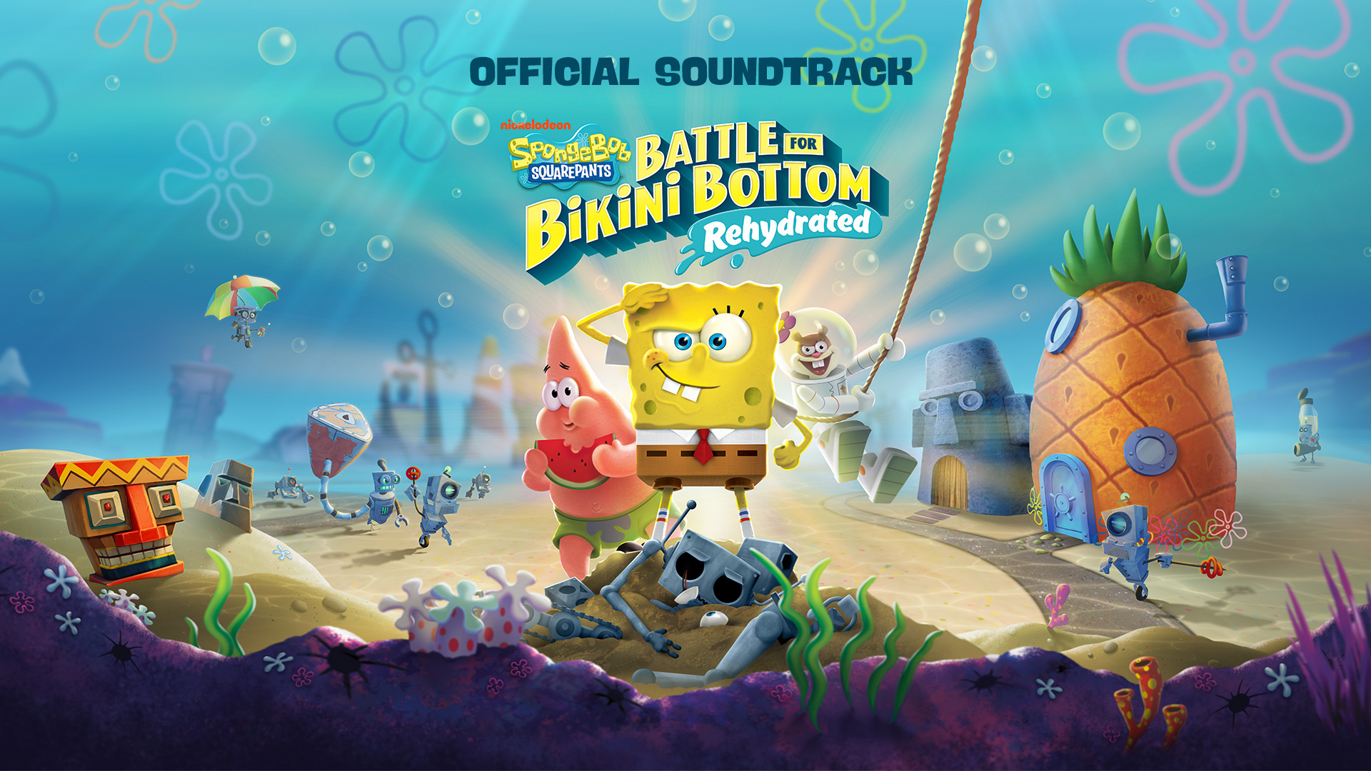 jaquette du jeu vidéo Bob l’Éponge : Battle for Bikini Bottom - Rehydrated