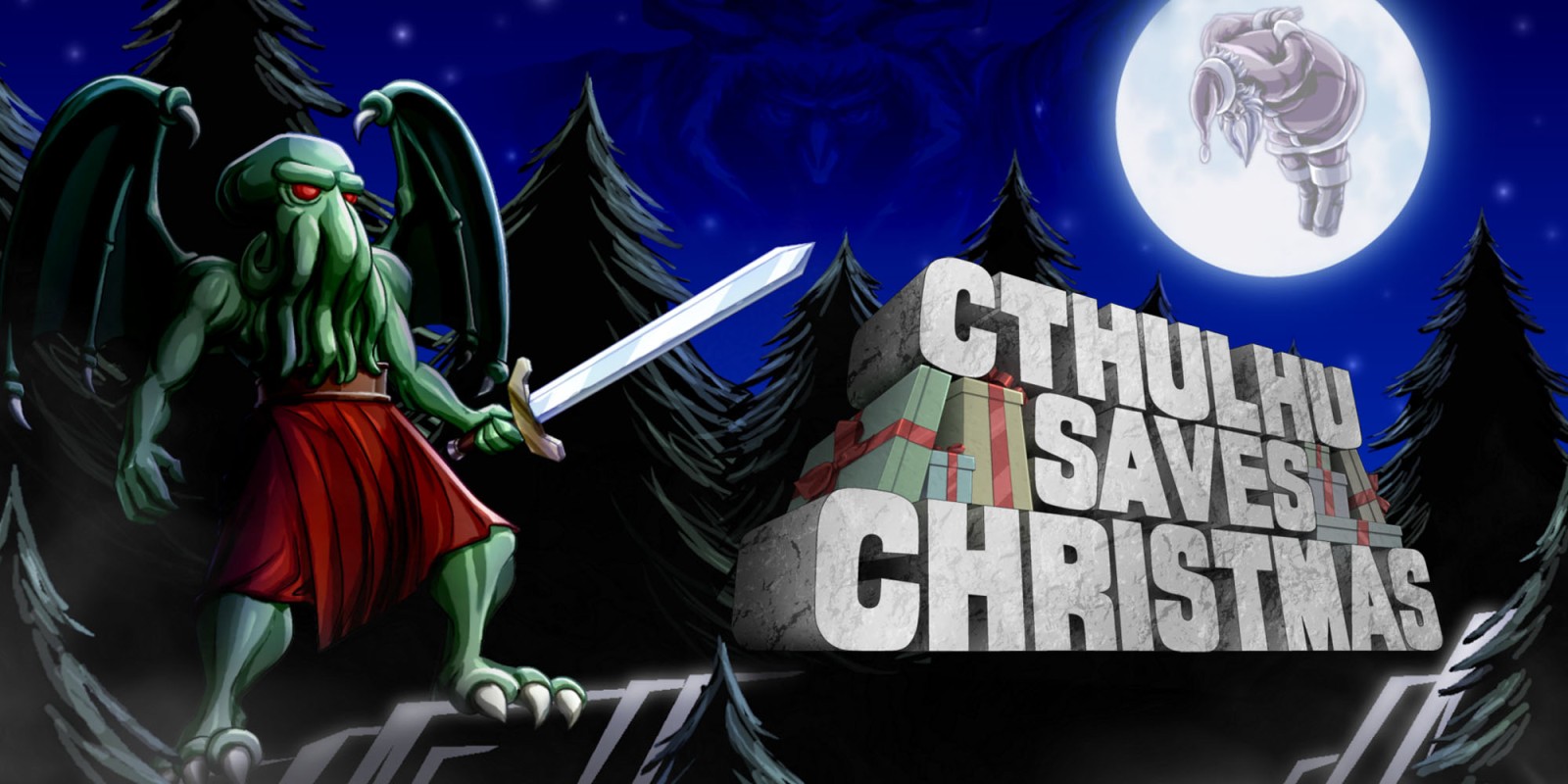 jaquette du jeu vidéo Cthulhu Saves Christmas